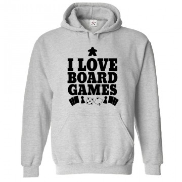 I Love Board Games Kids & Adults Unisex Hoodie